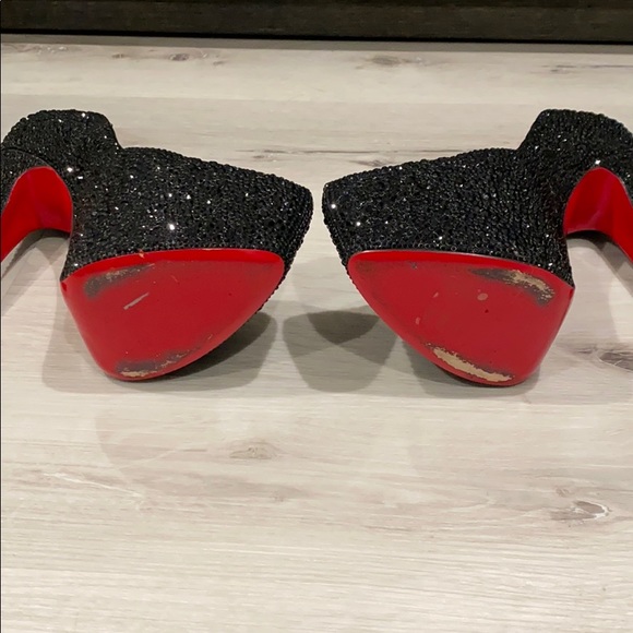 38.5 Louboutin Daffodile Strass 160 Pumps - Picture 6 of 8